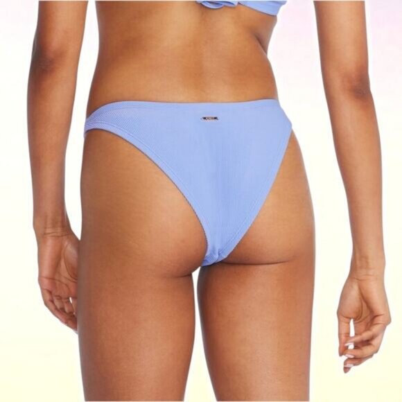 NWT SPEEDO Women's Rib Scoop Bikini Bottom Blue Size XL - Picture 2 of 8
